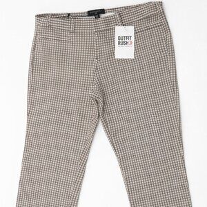 Banana Republic Slim Fit Checkered Pants – Beige/Brown